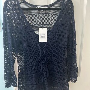 Hale Bob NWT Crochet Top with cami